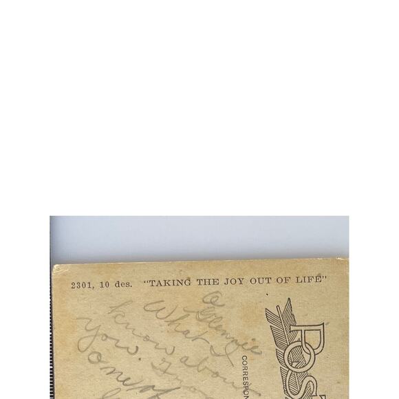 Vintage Postcard Humorous 1925 Ephemera Posted Signed Insult Man Woman Cars SEE - Picture 7 of 7